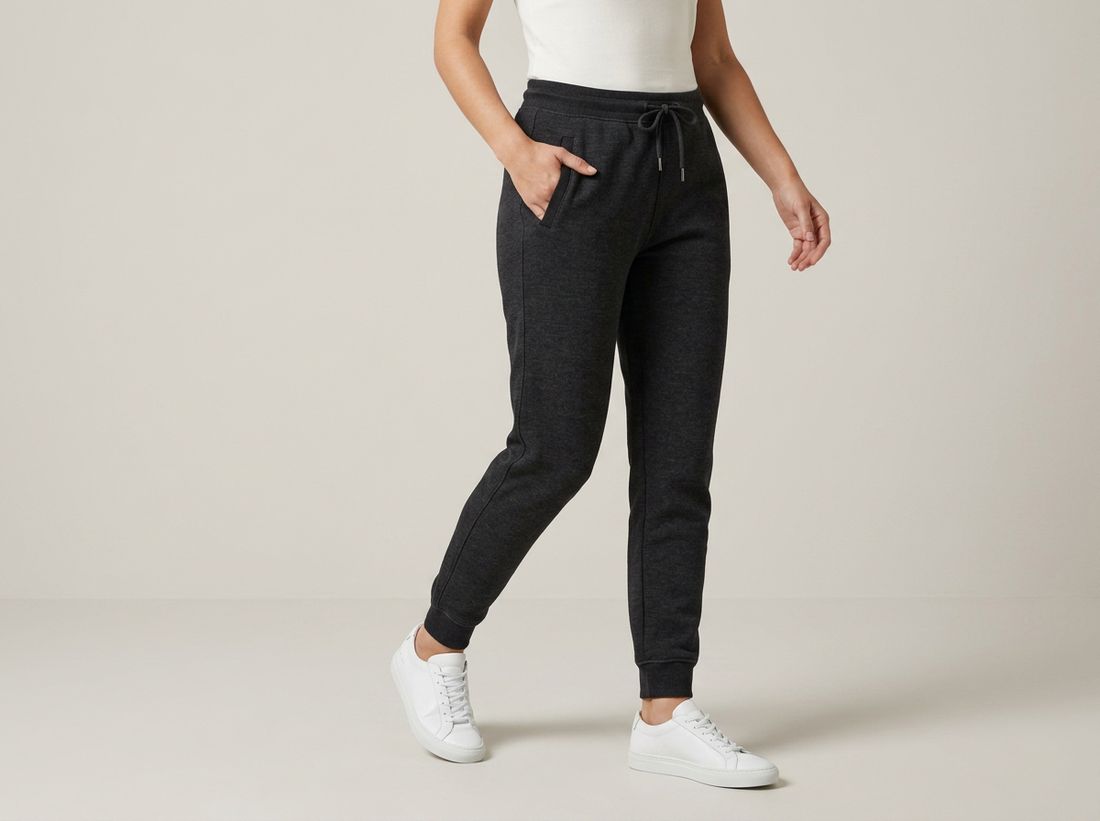 Milltex charcoal heather joggers